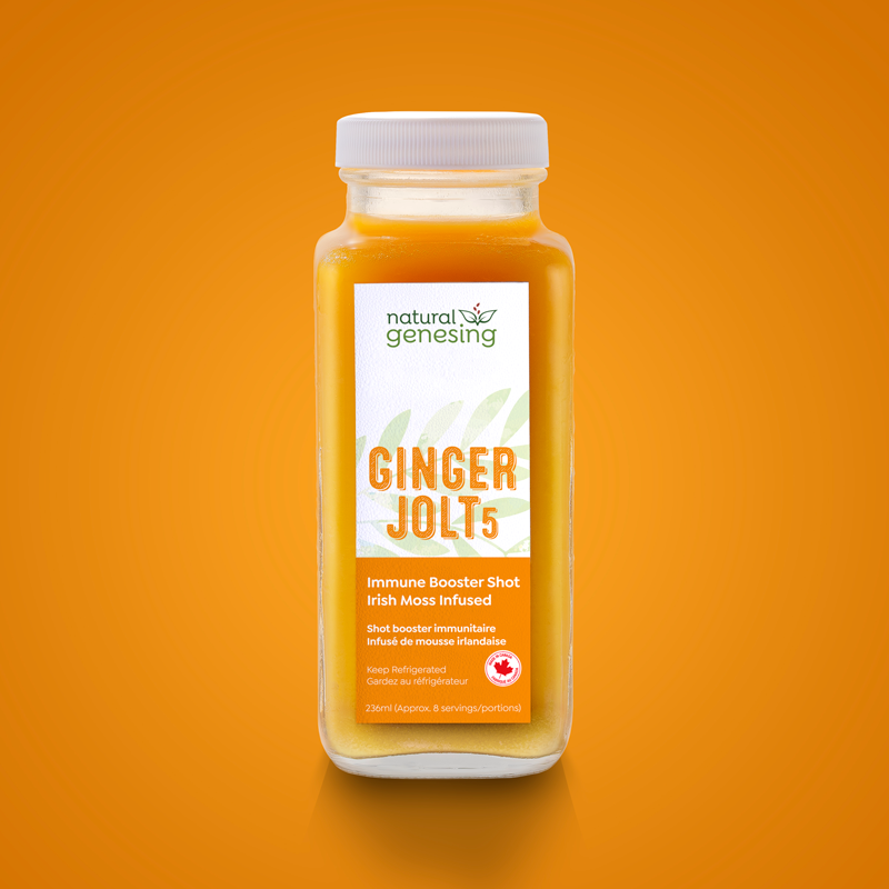 Ginger Jolt: Immune-Boosting Ginger & Irish Moss Shot